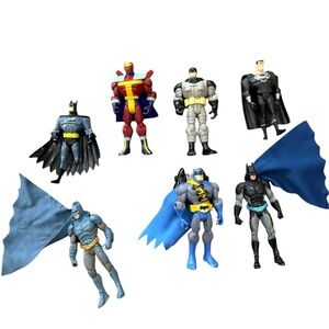 Batman & Superhero Action Figure Lot (7) – DC Figures Bundle
